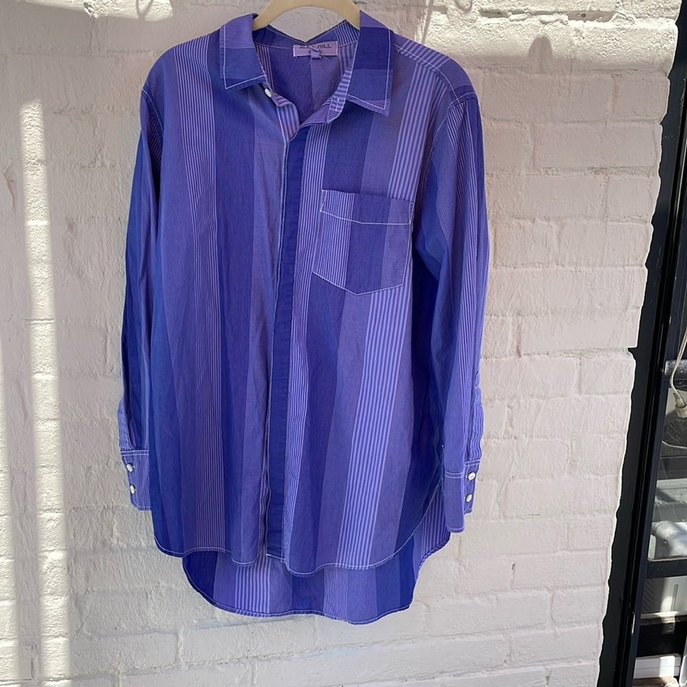Alex Mill Blue Striped Women's Top